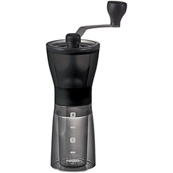 Hario Mini-Slim Plus 0.8 oz. Transparent Black Manual Coffee Mill MSS-1DTB